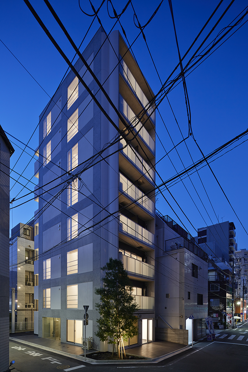 賃貸併用住宅 自宅兼賃貸マンション建替え事例夜景