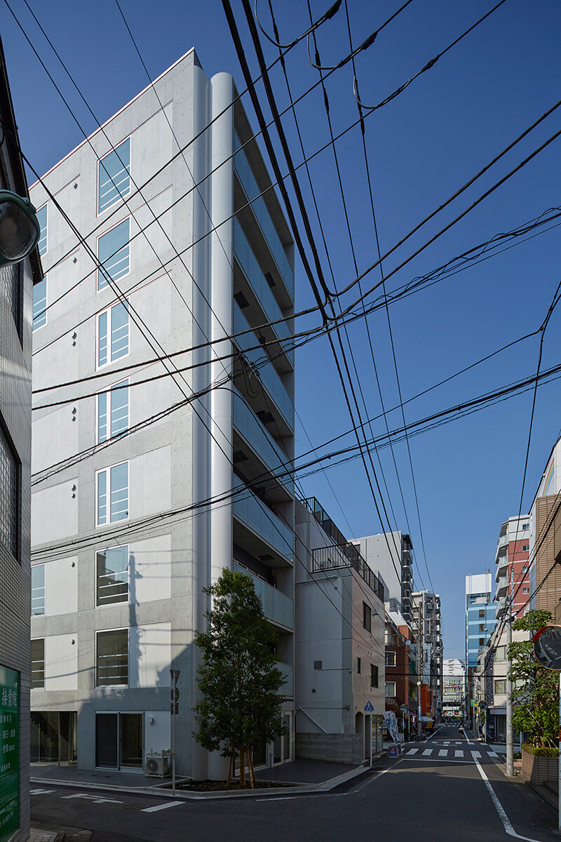 周辺環境から建物へ反映された構造計画とデザイン　賃貸併用住宅　自宅兼賃貸マンション建替え事例 デザイナーズマンション