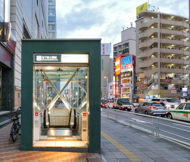 福岡市営地下鉄七隈線天神南駅｜住宅/ビル/マンション設計者の建もの探訪