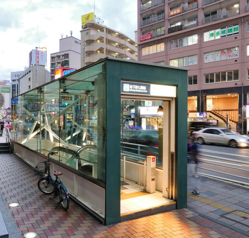 福岡市営地下鉄七隈線天神南駅｜住宅/ビル/マンション設計者の建もの探訪