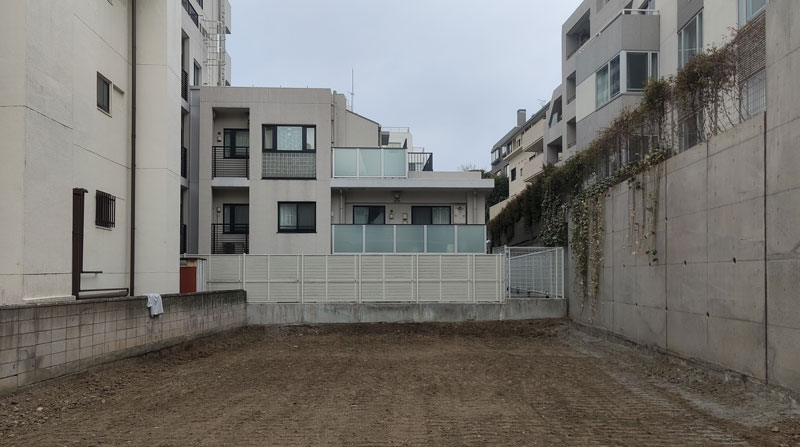 デザイナーズ賃貸マンション建替建設　既存建物解体工事完了しました。