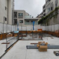 【建築家による高級賃貸】新宿区市ヶ谷デザイナーズマンション設計監理｜着工71日目　1階床スラブ・地中梁・基礎のコンクリート打設完了