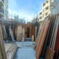 【建築家による高級賃貸】新宿区市ヶ谷デザイナーズマンション設計監理｜着工147日目　日影制限の「斜め壁」を克服する、雨仕舞いを考慮した設計力