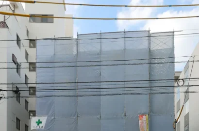 鉄筋コンクリート造賃貸マンション建設事例　4階型枠工事中