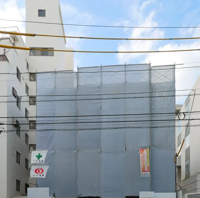 鉄筋コンクリート造賃貸マンション建設事例 4階型枠工事中