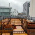 【建築家による高級賃貸】新宿区市ヶ谷デザイナーズマンション設計監理｜着工153日目　3階柱梁型枠施工中・斜壁を活かした屋外設備スペース設計