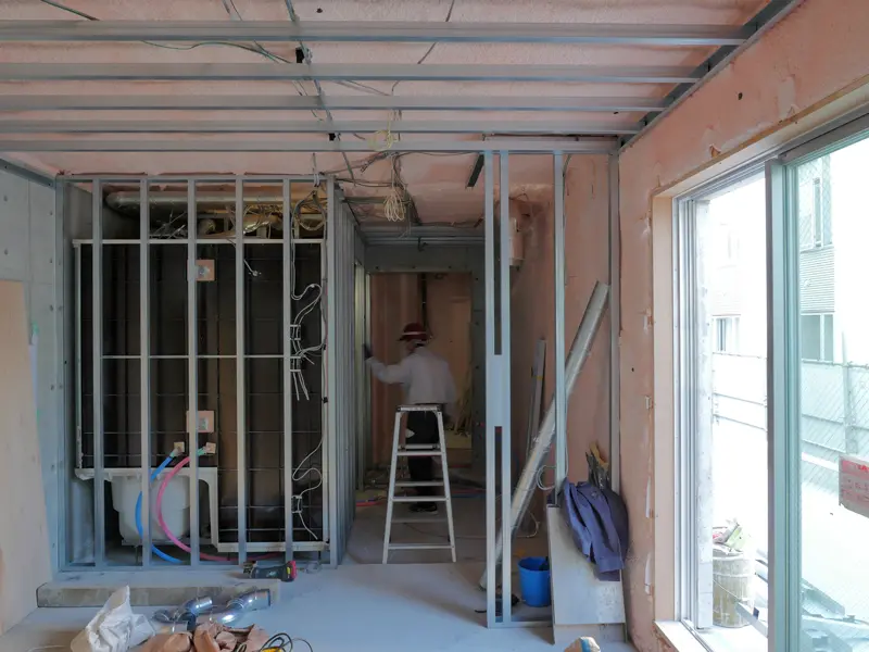 賃貸マンション施工現場消防検査