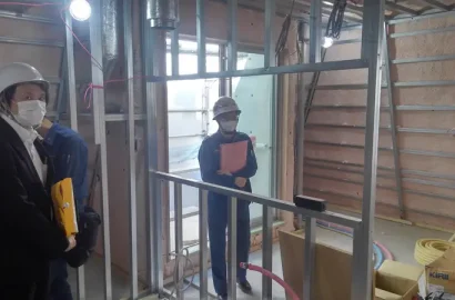 賃貸マンション施工現場消防検査