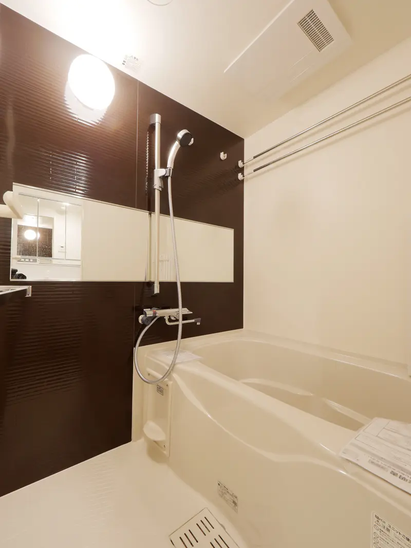 F号室浴室｜新築コンクリート打放しデザイナーズマンション　新宿区市ヶ谷　タイプFのご紹介建設事例です。