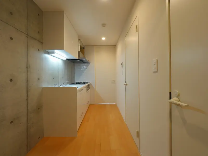 Gキッチン｜新築コンクリート打放しデザイナーズマンション　新宿区市ヶ谷　タイプGのご紹介建設事例です。