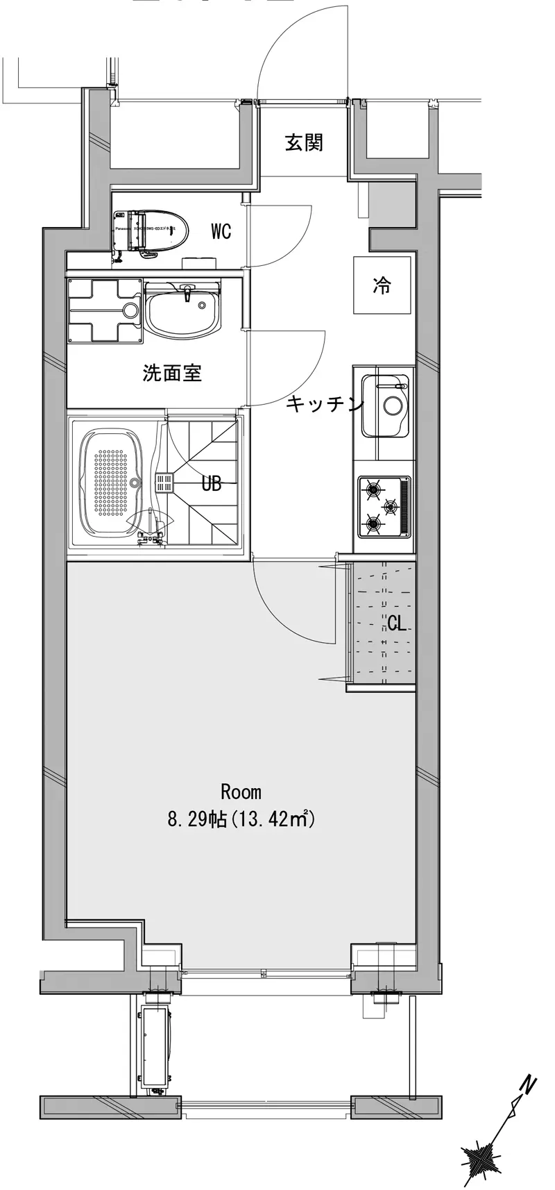 G｜新築コンクリート打放しデザイナーズマンション　新宿区市ヶ谷　タイプGのご紹介建設事例です。