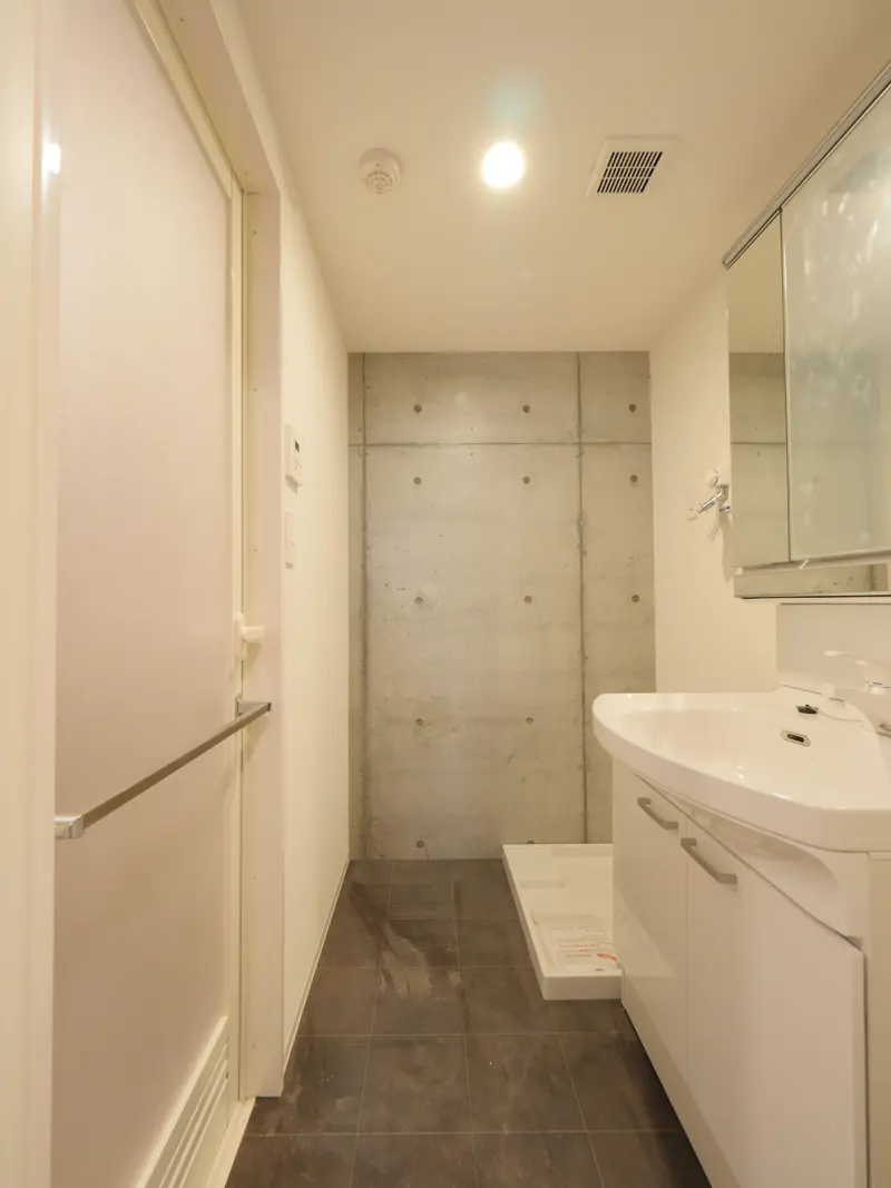 G洗面室｜新築コンクリート打放しデザイナーズマンション　新宿区市ヶ谷　タイプGのご紹介建設事例です。