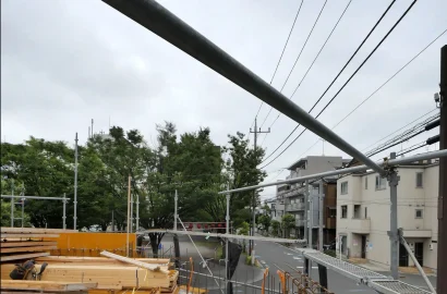 【東京】江東区潮見 オフィスビル建築プロジェクト：1階型枠脱型しています。